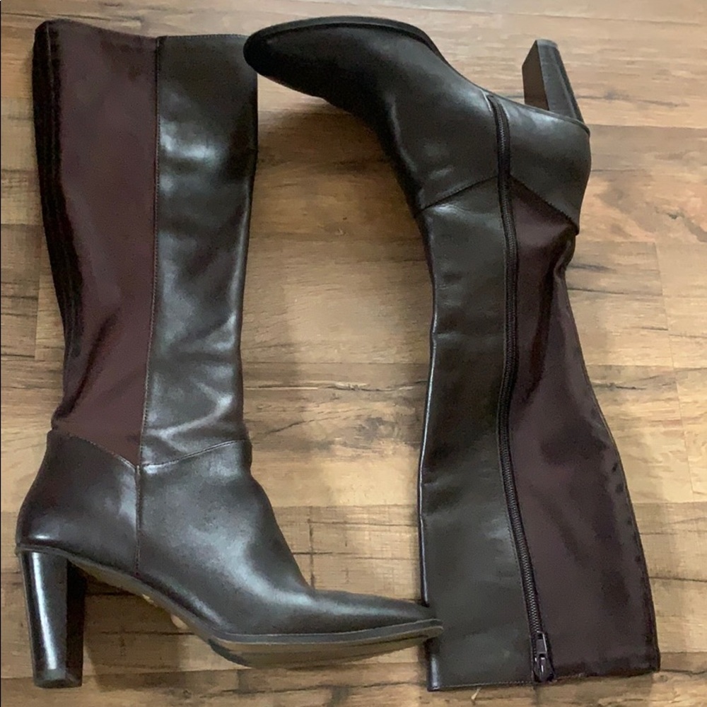 Nicole Micah Brown Boot Heeled